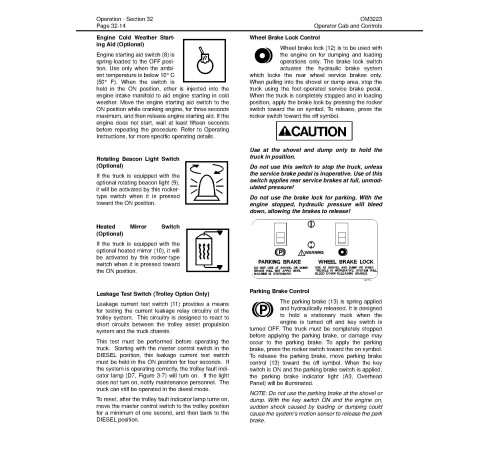 Komatsu 730E Trolley (SN: A30355; A30392-30393; A30403; A30406) Electric Dump Trucks Operate and Maintenance manual (CEAM016402) Komatsu 730E Trolley (SN: A30355; A30392-30393; A30403; A30406) Electric Dump Trucks Operate and Maintenance manual (CEAM016402)