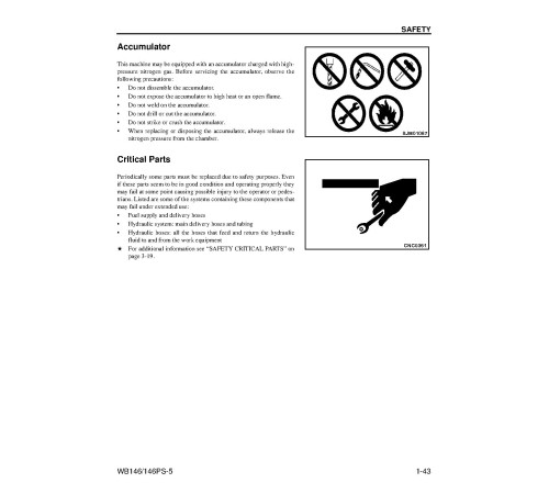 Komatsu WB146-5 and WB146PS-5 Backhoe Loaders (USA) Operate and Maintenance manual (CEAM016604) Komatsu WB146-5 and WB146PS-5 Backhoe Loaders (USA) Operate and Maintenance manual (CEAM016604)