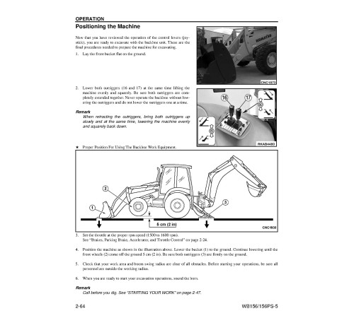 Komatsu WB156-5 and WB156PS-5 Backhoe Loaders (USA) Operate and Maintenance manual (CEAM016704) Komatsu WB156-5 and WB156PS-5 Backhoe Loaders (USA) Operate and Maintenance manual (CEAM016704)