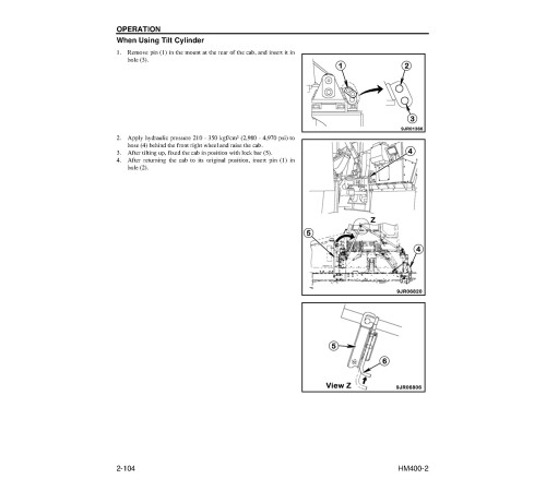 Komatsu HM400-2 (SN from A11001) Articulated Dump Trucks w. SAA6D140E-5 engines (USA) Operate and Maintenance manual (CEAM017603) Komatsu HM400-2 (SN from A11001) Articulated Dump Trucks w. SAA6D140E-5 engines (USA) Operate and Maintenance manual (CEAM017603)