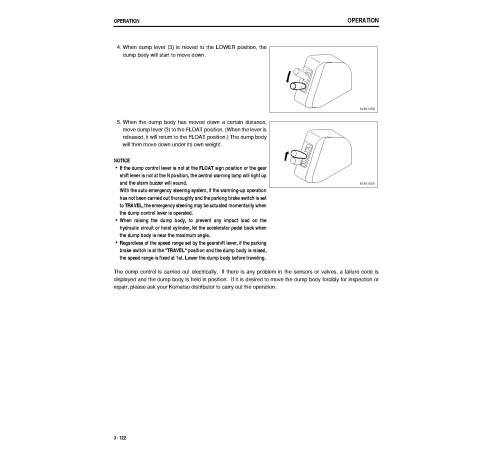Komatsu HD785-7 (SN: A10001-10143; A10145-10223) Rigid Dump Trucks (USA) Operate and Maintenance manual (CEAM018608) Komatsu HD785-7 (SN: A10001-10143; A10145-10223) Rigid Dump Trucks (USA) Operate and Maintenance manual (CEAM018608)