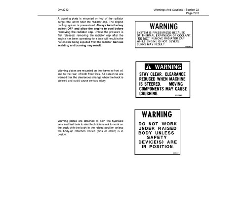 Komatsu 830E-AC (SN: A30036-30071; A30079-30108) Electric Dump Trucks (USA) Operate and Maintenance manual (CEAM018802) Komatsu 830E-AC (SN: A30036-30071; A30079-30108) Electric Dump Trucks (USA) Operate and Maintenance manual (CEAM018802)