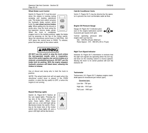 Komatsu 830E-1-AC (SN: A30210-30239) Electric Dump Trucks (USA) Operate and Maintenance manual (CEAM020801) Komatsu 830E-1-AC (SN: A30210-30239) Electric Dump Trucks (USA) Operate and Maintenance manual (CEAM020801)