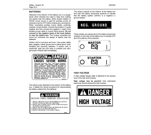 Komatsu 960E-1-K (SN from A50003) Electric Dump Trucks (USA) Operate and Maintenance manual (CEAM022100) Komatsu 960E-1-K (SN from A50003) Electric Dump Trucks (USA) Operate and Maintenance manual (CEAM022100)