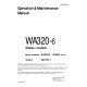 Komatsu WA320-6 (SN from A35001) 4WD Wheeled Loaders with 6D107E-1 engines (USA) Operate and Maintenance manual (CEAM023302)