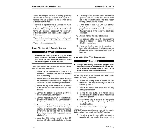 Komatsu 730E Trolley (SN: A30617-30625) Electric Dump Trucks (USA) Operate and Maintenance manual (CEAM025201) Komatsu 730E Trolley (SN: A30617-30625) Electric Dump Trucks (USA) Operate and Maintenance manual (CEAM025201)