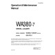 Komatsu WA380-7 (SN from A64001) 4WD Wheeled Loaders with 6D107E-2 engines (USA) Operate and Maintenance manual (CEAM025804)