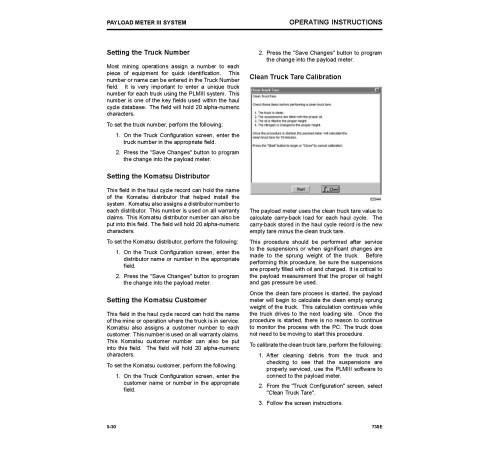 Komatsu 730E (SN: A30620; 30622-) Electric Dump Trucks (USA) Operate and Maintenance manual (CEAM025901) Komatsu 730E (SN: A30620; 30622-) Electric Dump Trucks (USA) Operate and Maintenance manual (CEAM025901)