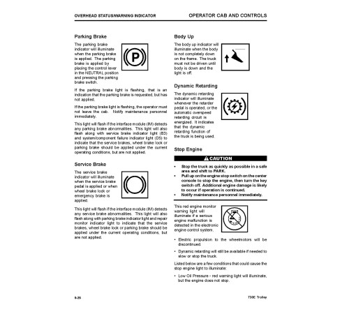 Komatsu 730E Trolley (SN: A30626-30627; A30630-30631) Electric Dump Trucks (USA) Operate and Maintenance manual (CEAM026301) Komatsu 730E Trolley (SN: A30626-30627; A30630-30631) Electric Dump Trucks (USA) Operate and Maintenance manual (CEAM026301)