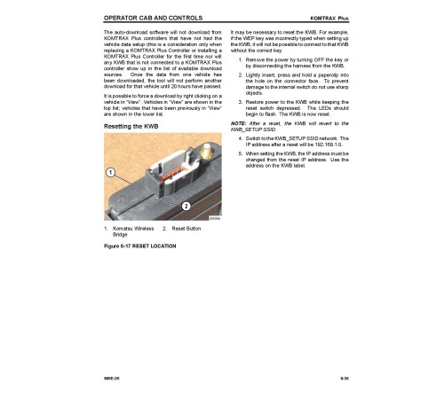 Komatsu 960E-2-K (SN from A50011) Electric Dump Trucks (USA) Operate and Maintenance manual (CEAM026401) Komatsu 960E-2-K (SN from A50011) Electric Dump Trucks (USA) Operate and Maintenance manual (CEAM026401)
