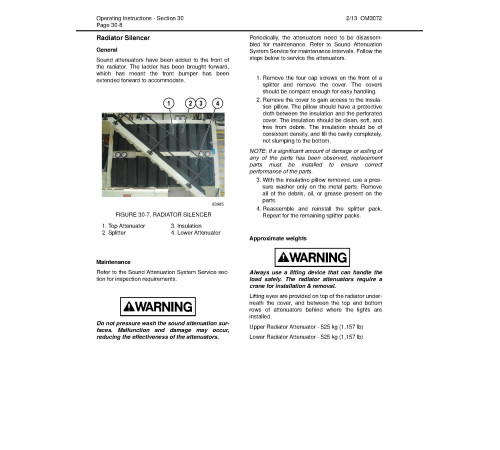 Komatsu 830E-1-AC (SN from A30500) SOUND ATTENUATION PACKAGE Electric Dump Trucks Operate and Maintenance manual (CEAM026901) Komatsu 830E-1-AC (SN from A30500) SOUND ATTENUATION PACKAGE Electric Dump Trucks Operate and Maintenance manual (CEAM026901)