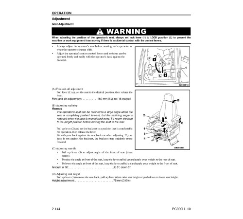 Komatsu PC390LL-10 (SN: A50601-) Log Loaders and Road Builders (USA) Operate and Maintenance manual (CEAM027101) Komatsu PC390LL-10 (SN: A50601-) Log Loaders and Road Builders (USA) Operate and Maintenance manual (CEAM027101)