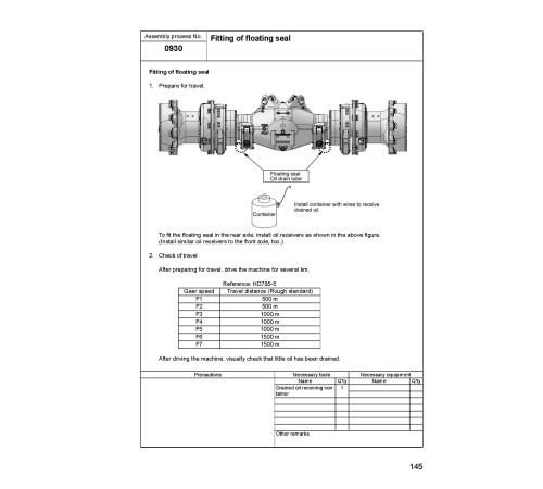 Komatsu HD785-7 (SN from A10001) Rigid Dump Trucks (USA) Field Assembly Manual (CEAW004806) Komatsu HD785-7 (SN from A10001) Rigid Dump Trucks (USA) Field Assembly Manual (CEAW004806)