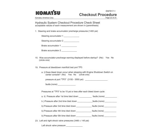 Komatsu 960E-1 (SN from A30025) Electric Dump Trucks (USA) Field Assembly Manual (CEAW005503) Komatsu 960E-1 (SN from A30025) Electric Dump Trucks (USA) Field Assembly Manual (CEAW005503)