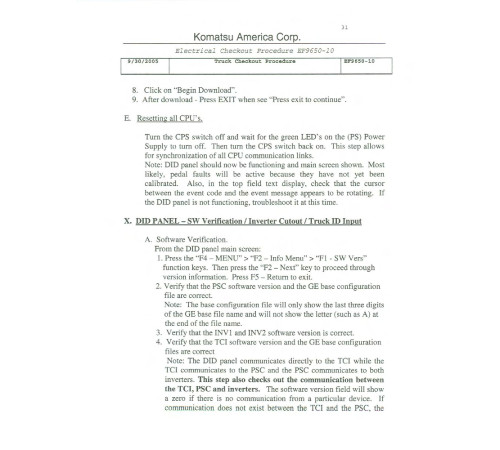 Komatsu 930E-4 (SN from A30750) Electric Dump Trucks (USA) Field Assembly Manual (CEAW006103) Komatsu 930E-4 (SN from A30750) Electric Dump Trucks (USA) Field Assembly Manual (CEAW006103)