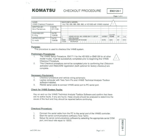 Komatsu 960E-1-K (SN from A50003) Electric Dump Trucks (USA) Field Assembly Manual (CEAW006500) Komatsu 960E-1-K (SN from A50003) Electric Dump Trucks (USA) Field Assembly Manual (CEAW006500)