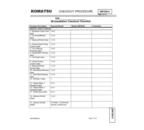 Komatsu 960E-2 (SN from A30027) Electric Dump Trucks (USA) Field Assembly Manual (CEAW007302) Komatsu 960E-2 (SN from A30027) Electric Dump Trucks (USA) Field Assembly Manual (CEAW007302)