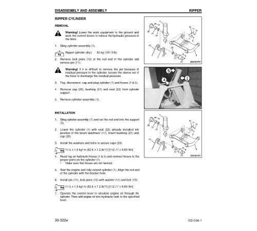 Komatsu GD750A-1 (SN from 7001) Motor Graders (USA) Workshop Manual (CEBM002104) Komatsu GD750A-1 (SN from 7001) Motor Graders (USA) Workshop Manual (CEBM002104)