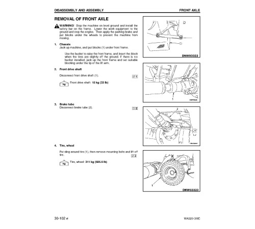 Komatsu WA320-3-MC (SN from A31001) 4WD Wheeled Loaders (Japan) Workshop Manual (CEBM003302) Komatsu WA320-3-MC (SN from A31001) 4WD Wheeled Loaders (Japan) Workshop Manual (CEBM003302)
