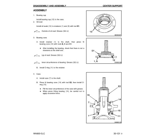 Komatsu WA800-3-LC (SN from A50001) 4WD Wheeled Loaders (USA) Workshop Manual (CEBM003803) Komatsu WA800-3-LC (SN from A50001) 4WD Wheeled Loaders (USA) Workshop Manual (CEBM003803)