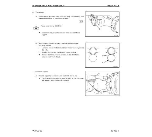 Komatsu WA700-3-L (SN from A50001) 4WD Wheeled Loaders (USA) Workshop Manual (CEBM004402) Komatsu WA700-3-L (SN from A50001) 4WD Wheeled Loaders (USA) Workshop Manual (CEBM004402)