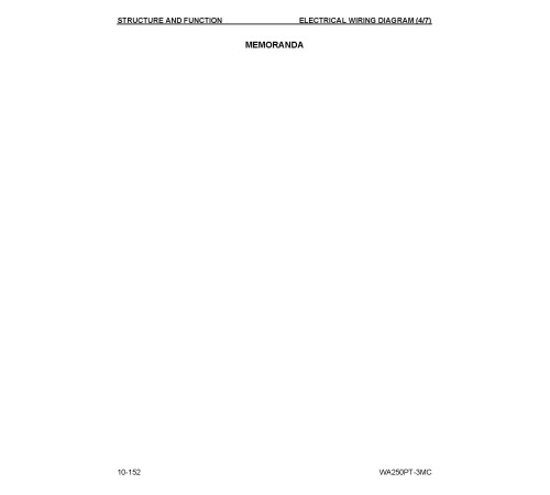 Komatsu WA250PT-3-MC (SN from A78001) Tool Cariers (Japan) Workshop Manual (CEBM004702) Komatsu WA250PT-3-MC (SN from A78001) Tool Cariers (Japan) Workshop Manual (CEBM004702)