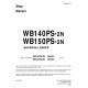 Komatsu WB140PS-2-N and WB150PS-2-N Backhoe Loaders (USA) Workshop Manual (CEBD011100)