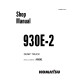 Komatsu 930E-2 (SN: A30292) Electric Dump Trucks (USA) Workshop Manual (CEBD011801)
