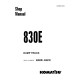 Komatsu 830E (SN: A30708-30732) Electric Dump Trucks (USA) Workshop Manual (CEBD013200)
