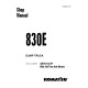 Komatsu 830E (SN from A30741) Electric Dump Trucks With Full Time Axle Blower (USA) Workshop Manual (CEBD015101)