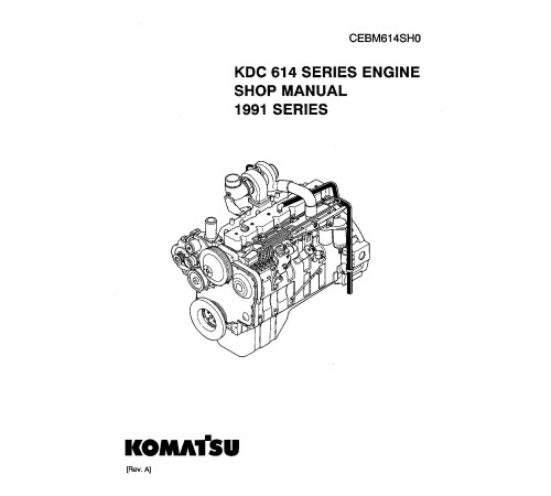 Komatsu KDC614 Diesel Engines (USA) set of Service Manuals (CEBD614) Komatsu KDC614 Diesel Engines (USA) set of Service Manuals (CEBD614)