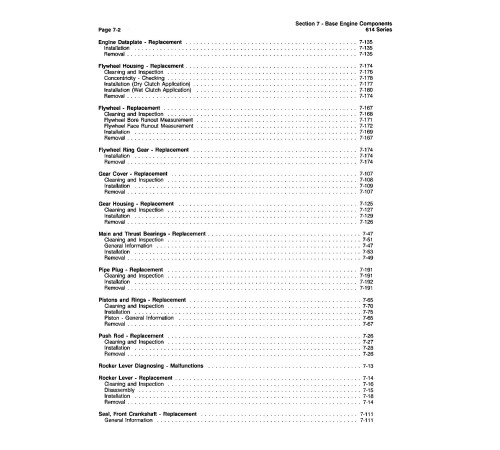 Komatsu KDC614 Diesel Engines (USA) set of Service Manuals (CEBD614) Komatsu KDC614 Diesel Engines (USA) set of Service Manuals (CEBD614)