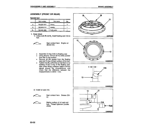 Komatsu WA500-1-L (SN from A20854) 4WD Wheeled Loaders (USA) Workshop Manual (CEBMW25010) Komatsu WA500-1-L (SN from A20854) 4WD Wheeled Loaders (USA) Workshop Manual (CEBMW25010)