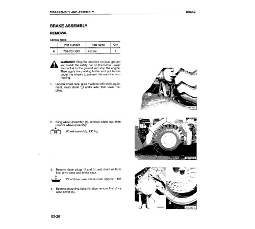 Komatsu WA600-1-L (SN from A10391) 4WD Wheeled Loaders (USA) Workshop Manual (CEBMW26010) Komatsu WA600-1-L (SN from A10391) 4WD Wheeled Loaders (USA) Workshop Manual (CEBMW26010)