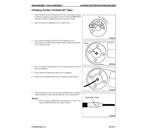 Komatsu PC200LL-8 and PC220LL-8 (SN from A87001) Excavator Loggers (USA) Workshop Manual (CEBM001505) Komatsu PC200LL-8 and PC220LL-8 (SN from A87001) Excavator Loggers (USA) Workshop Manual (CEBM001505)