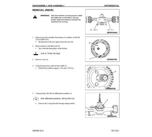 Komatsu WA500-3-LK (SN from A71001) 4WD Wheeled Loaders (Japan) Workshop Manual (CEBM005403) Komatsu WA500-3-LK (SN from A71001) 4WD Wheeled Loaders (Japan) Workshop Manual (CEBM005403)