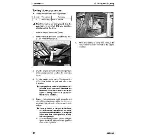 Komatsu HM350-2 (SN from A11001) Articulated Dump Trucks with SAA6D140E-5 Engines (USA) Workshop Manual (CEBM007801) Komatsu HM350-2 (SN from A11001) Articulated Dump Trucks with SAA6D140E-5 Engines (USA) Workshop Manual (CEBM007801)