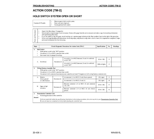 Komatsu WA400-5-L (SN from A40001) 4WD Wheeled Loaders (Japan) Workshop Manual (CEBM010002) Komatsu WA400-5-L (SN from A40001) 4WD Wheeled Loaders (Japan) Workshop Manual (CEBM010002)