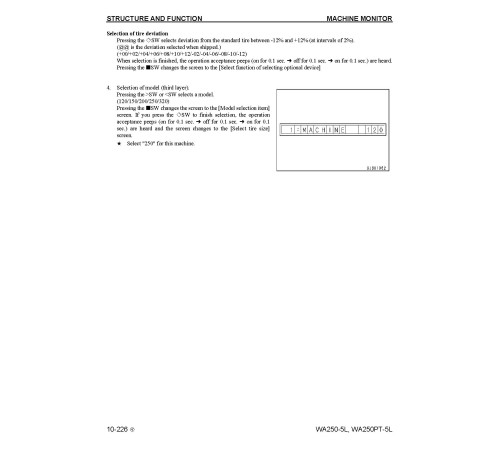 Komatsu WA250-5-L Wheel Loaders and WA250PT-5-L Parallel Tool Cariers Workshop Manual (CEBM011604) Komatsu WA250-5-L Wheel Loaders and WA250PT-5-L Parallel Tool Cariers Workshop Manual (CEBM011604)