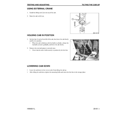 Komatsu HM400-1-L (SN from A10001) Articulated Dump Trucks with 6D140E-3 engines (USA) Workshop Manual (CEBM015302) Komatsu HM400-1-L (SN from A10001) Articulated Dump Trucks with 6D140E-3 engines (USA) Workshop Manual (CEBM015302)