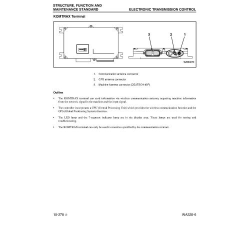 Komatsu WA320-6 (SN: A34001-35000) 4WD Wheeled Loaders with SAA6D107E-1 engines (USA) Workshop Manual (CEBM019803) Komatsu WA320-6 (SN: A34001-35000) 4WD Wheeled Loaders with SAA6D107E-1 engines (USA) Workshop Manual (CEBM019803)