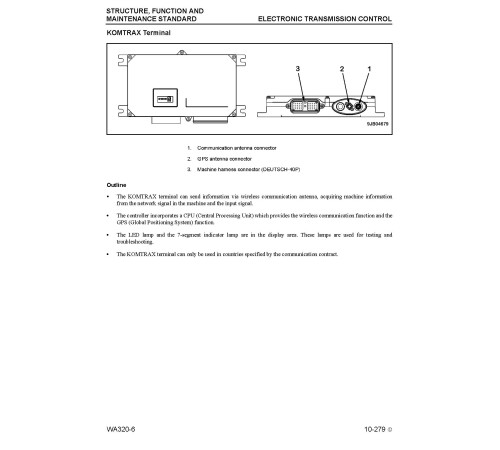 Komatsu WA320-6 (SN from A35001) 4WD Wheeled Loaders with SAA6D107E-1 engines (USA) Workshop Manual (CEBM022801) Komatsu WA320-6 (SN from A35001) 4WD Wheeled Loaders with SAA6D107E-1 engines (USA) Workshop Manual (CEBM022801)