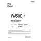Komatsu WA500-7 (SN from A94001) 4WD Wheeled Loaders with 6D140E-6 engines (USA) Workshop Manual (CEBM026802)