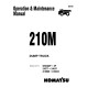 Komatsu (Haulpak) 210M (SN:BFA40-DP..BFA40-EP;24577-24647;A10609-A10624) Rigid Dump Trucks Operate and Maintenance manual (DG725)