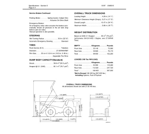 Komatsu 330M (SN: A10190-10211) Rigid Dump Trucks (USA) Operate and Maintenance manual (DG729D) Komatsu 330M (SN: A10190-10211) Rigid Dump Trucks (USA) Operate and Maintenance manual (DG729D)