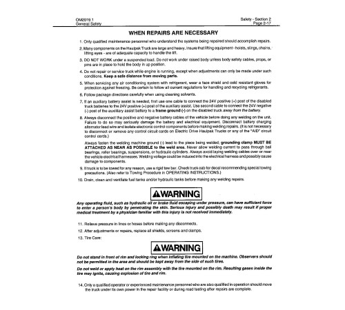 Komatsu 730E (SN: A30123-30180) Electric Dump Trucks (USA) Operate and Maintenance manual (DG756) Komatsu 730E (SN: A30123-30180) Electric Dump Trucks (USA) Operate and Maintenance manual (DG756)