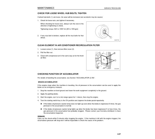 Komatsu WA600-6 (SN from 60001) 4WD Wheeled Loaders (Belgium) Operate and Maintenance manual (EEAM024501) Komatsu WA600-6 (SN from 60001) 4WD Wheeled Loaders (Belgium) Operate and Maintenance manual (EEAM024501)
