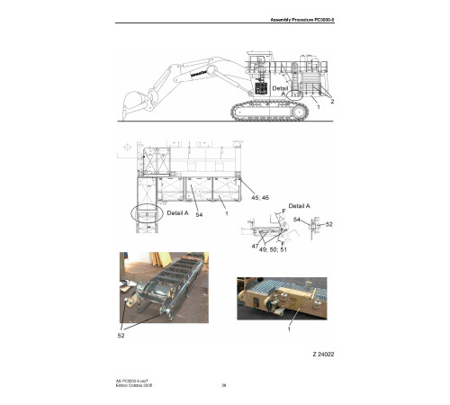 Komatsu PC3000-6 Crawler Excavators (Germany) Field Assembly Manual (FAMPC3000-07) Komatsu PC3000-6 Crawler Excavators (Germany) Field Assembly Manual (FAMPC3000-07)
