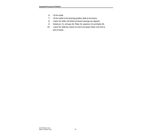 Komatsu PC3000-6 Crawler Excavators (Germany) Field Assembly Manual (FAMPC3000-07) Komatsu PC3000-6 Crawler Excavators (Germany) Field Assembly Manual (FAMPC3000-07)