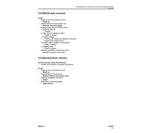 Komatsu FB25-12 (SN from 100001) Electric Forklift Trucks Workshop Manual (SEN06482-01) Komatsu FB25-12 (SN from 100001) Electric Forklift Trucks Workshop Manual (SEN06482-01)